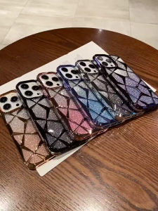 Glitter Crystal Case For Iphone 16 15 14 13 12 11 Pro Max Plus 5G Luxury Premium Cover Mewah Quicksand Unik Shockproof Fashionable Elegant Chrome Hybrid Anti Slip Lens Protector Softcase Soft Casing Viral 16Pro 15Pro 14Pro 13Pro 12Pro 11Pro 15Plus 14Plus