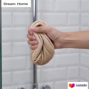 DREAM HOME 1pcs cotton bath towel plain high quality assorted color cannon large sizetowel Soft and delicate New year christmas gift