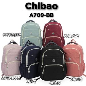 TAS RANSEL/BACKPACK CHIBAO KANVAS HALUS CB709 4Sleting