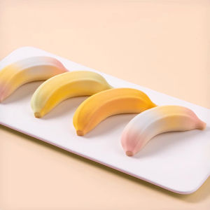 6 or 12 Cells Banana Design Silicone Cake Mold French Fruit Mousse Dessert Bakeware Chocolate Mold Kitchen Baking Tools