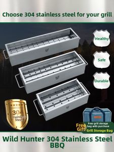 HUANGYELIEREN | Stainless Steel BBQ Grill Charcoal
