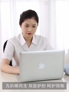 Arm Rest Pillow Soft Plush Velvet Desk Sleep Pillow Breathable Travel Neck Nap Pillow Office Cushion