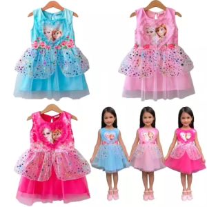 2-8ขวบเดรสเอลซ่า ชุดเอลซ่า เสื้อผ้าเด็กผู้หญิง ชุดเจ้าหญิง 500 - แต่งมุ้งหัวใจ กระโปรงแต่งผ้าลายกาแล็กซี เพื่อชุดเป็นเราตวาดนอกในชีวิตของคุณ