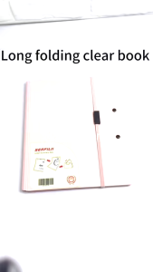 Long/A4/A5 Loose Leaf Clear Book Foldable Clear Book Presentation Book Clear Pocket File Folder