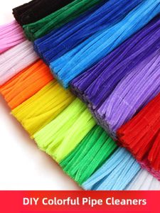 Colorful Craft Twisted Sticks Glitter Yarn Art Creative DIY Materials for Children in Kindergarten Wave Plush Sticks Onion Rings