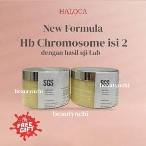 NEW FORMULA [ HALOCA BEAUTY ] isi 2 bodylotion chromosome malam