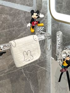 Suction Cup Towel Rack Bathroom Toilet Paper Holder Single Rod Bath Towel Bar Wall Mounted Toilet Towel Hanging Rack