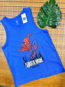 1 Áo thun ba lỗ bé trai size nhí siêu anh hùng siêu đẹp 12M- 5T(10-24kg)) Vnxk