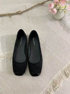 Design Elegant Black Chinese-Style Flat Shoe