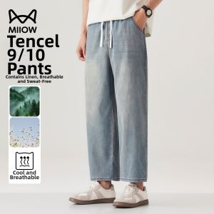 MiiOW | Linen Tencel Jeans Pants