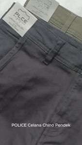 POLICE Celana Chino Pendek Cotton Premium Regular Fit Pria
