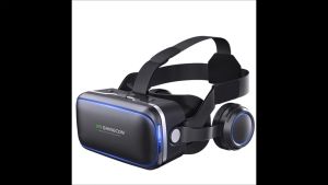 Kính VR Shinecon 6.0 xem phim 3D trên điện thoại có tai nghe Tặng điều khiển chơi game