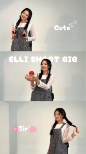 Yếm short nữ sọc kẻ dễ thương năng động trẻ trung có size Elli Miều Est.2013