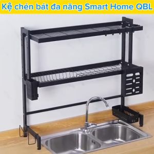 Kệ để đồ đa năng trên bồn rửa bát cao cấp thiết kế 1-2 tầng kích thước từ 65-125CM