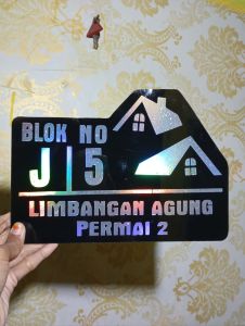 Nomor Rumah Akrilik custom sesuai request 1 hari jadi