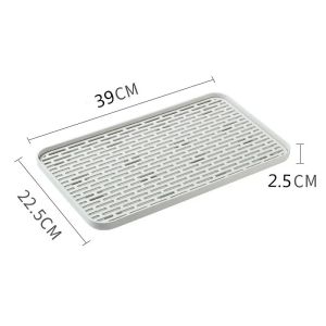Rectangular Tea Tabl Tray Home Kitchen Fruit Dessert Tray Tea Tray Tea Table Bathroom Soap Tray Coffee Tea Cutlery Holder