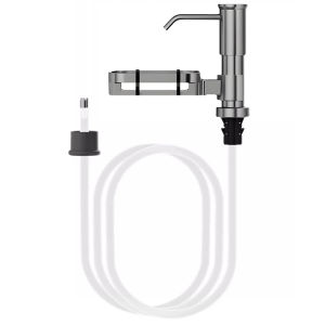 WONREFACT | Press Wash Cleaner Heightened Pump Soap Dispenser Stainless Steel Space Aluminum Quick Install