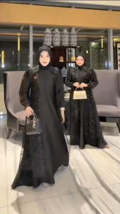 COD Dress Terbaru Marbela Dress BUSUI Velvet Brokat Dress Lebaran Gamis Termurah Dress Kondangan