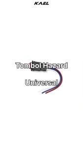 Tombol Hazard 1 Tombol 3 Kabel Switch On-Off Motor Universal Bebek-Matic-Sport Honda-Yamaha-Suzuki-Kawasaki