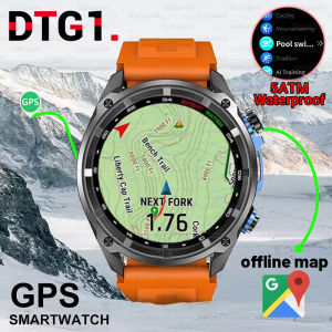 Military Smart Watch DTG1 GPS Track Compass Altimeter Bluetooth Call 860mAh Battery DTG1 Swimming Men Outdoor Sport SmartWatch