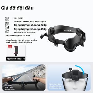 Ulanzi | Khung Camera Đeo Đầu cho góc nhìn thứ nhất và Vlogging