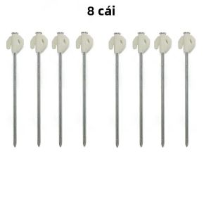 Cọc Cắm Lều Kim Loại Phát Sáng 8 Inch Siêu Bền Dùng Làm Neo Đất Cho Cắm Trại Ngoài Trời Trang Trí Sân Vườn Cọc Thép Cho Lều Bơm Hơi