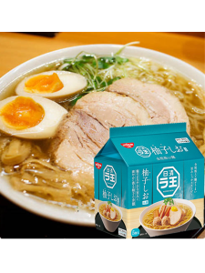 Non-Fried Shoyu Salt Flavored Instant Noodles in Bag Convenient Quick Meal Delicious Pulling Noodles Japanese Brand NISSIN