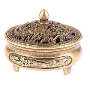 pdq | 1PC Lư Hương Sen Hợp Kim Bền Đẹp Dụng Cụ Phật Giáo Gỗ Đàn Hương Lư Hương Để Trang Trí Văn Phòng Tại Nhà Kim Loại Hương Lò