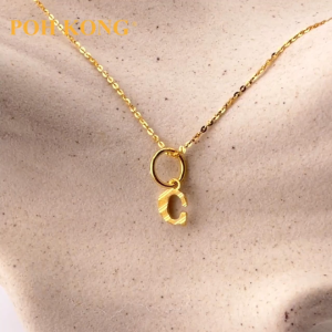 POH KONG 916/22K Gold Exquisite Alphabet Pendant C