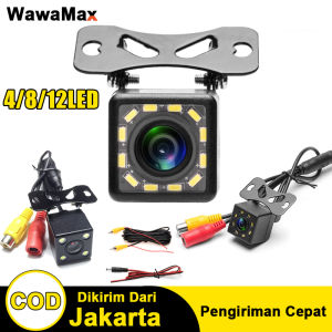(BISA COD)Kamera Belakang Mobil Kamera Mundur Sensor Parkir CCTV Mobil Full HD Set 4/8/12 Led Hd Otomatis Kamera Cadangan Terbalik Penglihatan Malam（Kabel video 6m + kabel daya 1m）