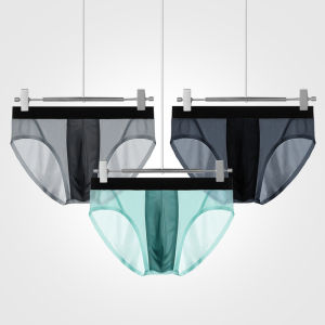 Laz Johnn กางเกงในผู้ชาย Ice Silk น้ำหนักเบากางเกงชั้นในระบายอากาศเซ็กซี่กางเกงชั้นใน