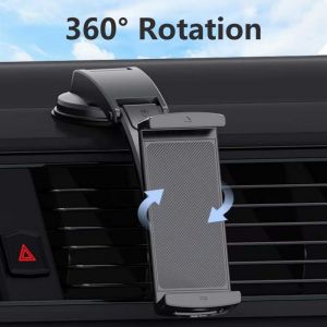 🚚【สินค้าใหม่ + จัดส่งฟรี】🚚2024โทรศัพท์ในรถยนต์ขาตั้งแท็บเล็ตแผงหน้าปัดรถยนต์ Stand Mobil โทรศัพท์แท็บเล็ตโลหะจุกดูดยืน360เคสไอแพดแบบตั้งได้ใช้ได้กับ IPad Samsung และ Xiaomi