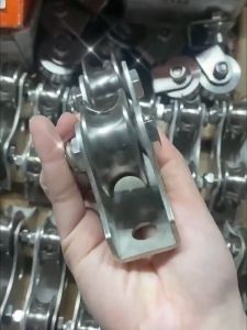 V-Groove Sliding Gate Roller | 304 Stainless Steel | Heavy Duty Double Wheel 2025