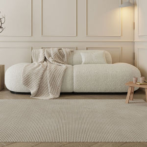 Bread Combo Sofa Design Style Minimalist Chic Fabric Lambskin Straight Row Designer Model Living Room Small Household Migrant Home