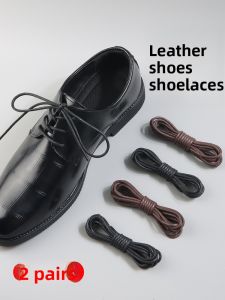 FASHEHAN | Polishable Leather Shoes Men Women Black Brown Round Rope Elastic Casual Business Shoes