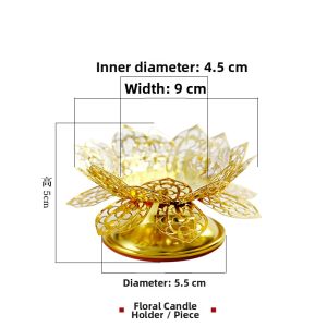 HENANSHENGZHONG | Buddhist Altar Long-Lasting Lotus Oil Lamp
