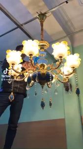 Đèn chùm MILA 15 tay hiện đại trang trí nội thất cao cấp