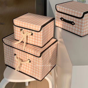 Large Capacity Clothes Storage Box Foldable Organizer Korean Style Non-Woven Fabric Closet Toy Storage Bin Flat Pack Design