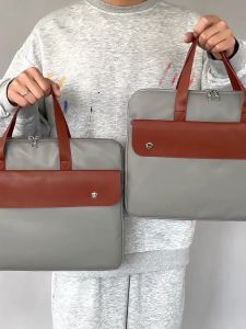Túi xách da chống sốc laptop macbook surface túi công sở nam nữ cặp đựng laptop