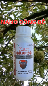 NANO ĐỒNG ĐỎ 500ML phân bón vi lương Cu  Rửa vườn tăng đề kháng hạn chế ghẻ lá nấm bệnh