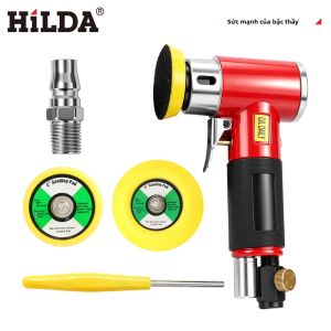 HILDA | Máy Đánh Bóng Khí Nén Mini HILDA 2 3 Inch Hoạt Động Kép Dùng Cho Đánh Bóng Sơn Xe Hơi Và Loại Bỏ Rỉ Sét Dụng Cụ Cầm Tay Di Động