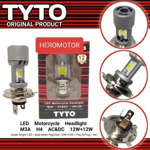 bohlam lampu depan TYTO led H4 2sisi M3A 2led