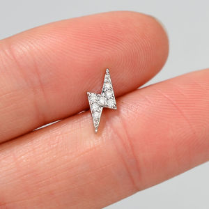 1Piece Stainless Steel Mini CZ Flower Cartilage Flat Back Screw Tiny Stud Earring For Women Helix Tragus Piercing Body Jewelry