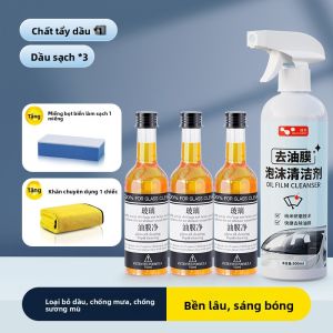 HELLOLEIBOO | Dung Dịch Làm Sạch Phim Dầu Kính Cường Lực và Dung Dịch Rửa Gạt Mưa