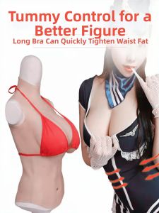 Silicon Siêu Mỏng Giả Ngực Cho Nam Nửa Thân Rốn Bao Cosplay Nữ Nhà Phát Sóng Thực Tế Nhân Tạo Ngực Miếng Gel