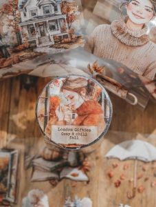 Fairy Lights Journal - READY STOCK/ art journaling/ scrapbook deco/LG: Cosy & Chill Fall girls PET tape