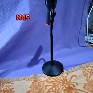 N45 BETAVO ORIGINAL STAND MIC MEJA 41 CM PEGANGAN BAHAN BESI FULL SPIRAL FLEXSIBLE TRIPOD STANDING A