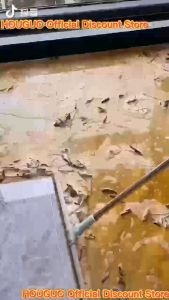 HOUGUO Alat Pembersih Lantai Praktis Wiper 50CM Alat Pembersih Kaca 4 IN 1 Pembersih Cermin Jendela Putar 180 Derajat Gagang Panjang Glass Cleaning Brush Fleksible Multifungsi Sapu Ajaib Sapu Wiper Sapu Ajaib Serbaguna Wiper Magic Broom