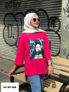 kaos jumbo oversize atasan wanita / kaos oversize basic t-shirt / atasa wanita jumbo / atasan oversize panjang belakang terbaru