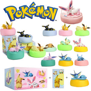 Takara Tomy | Spot Hot Anime Character Eevee Multi Form Series Blind Box Desktop Decoration Ornament Set Toy Scene Building Props Mystery Gift
